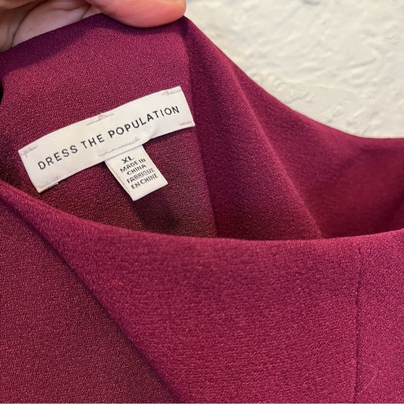 Dress The Population Tiffany One Shoulder Midi Dress XL Extra Large - Picture 6 of 9